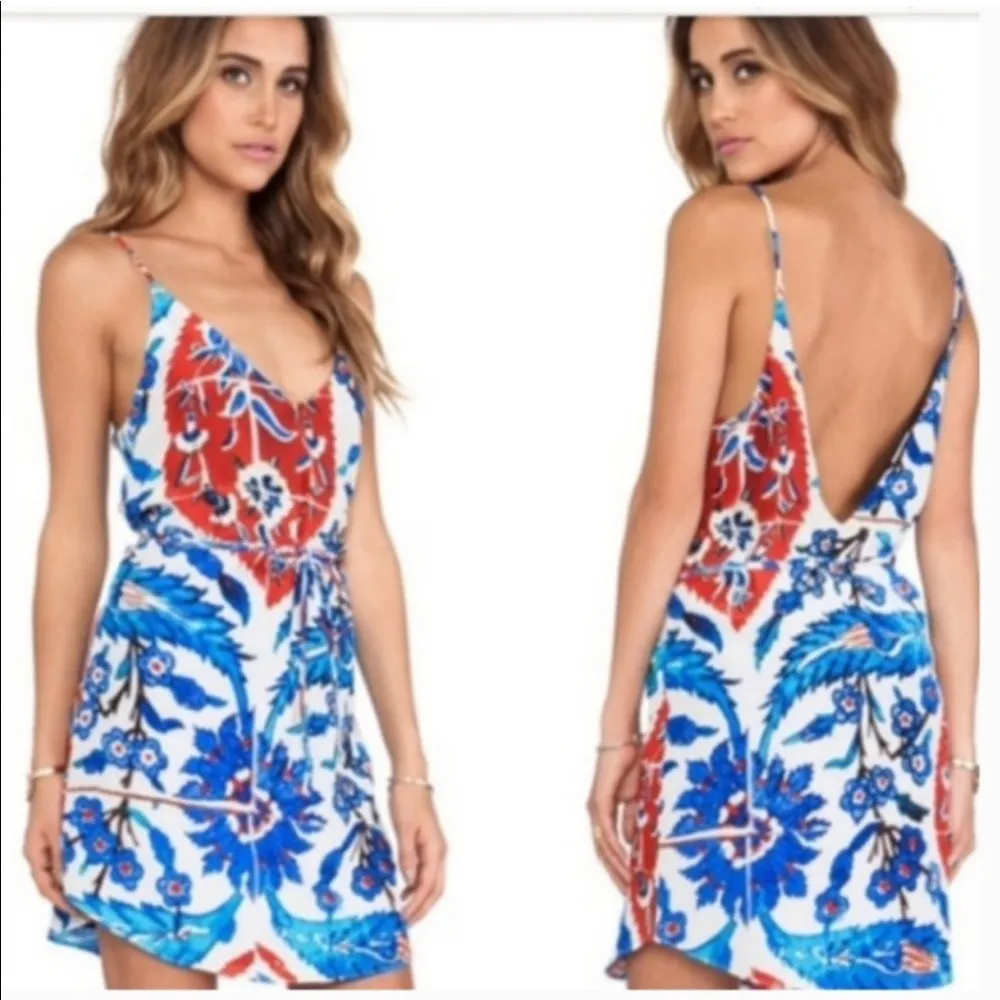 Rory Beca "Kaya" Silk Spaghetti Strap Dress - Image 3