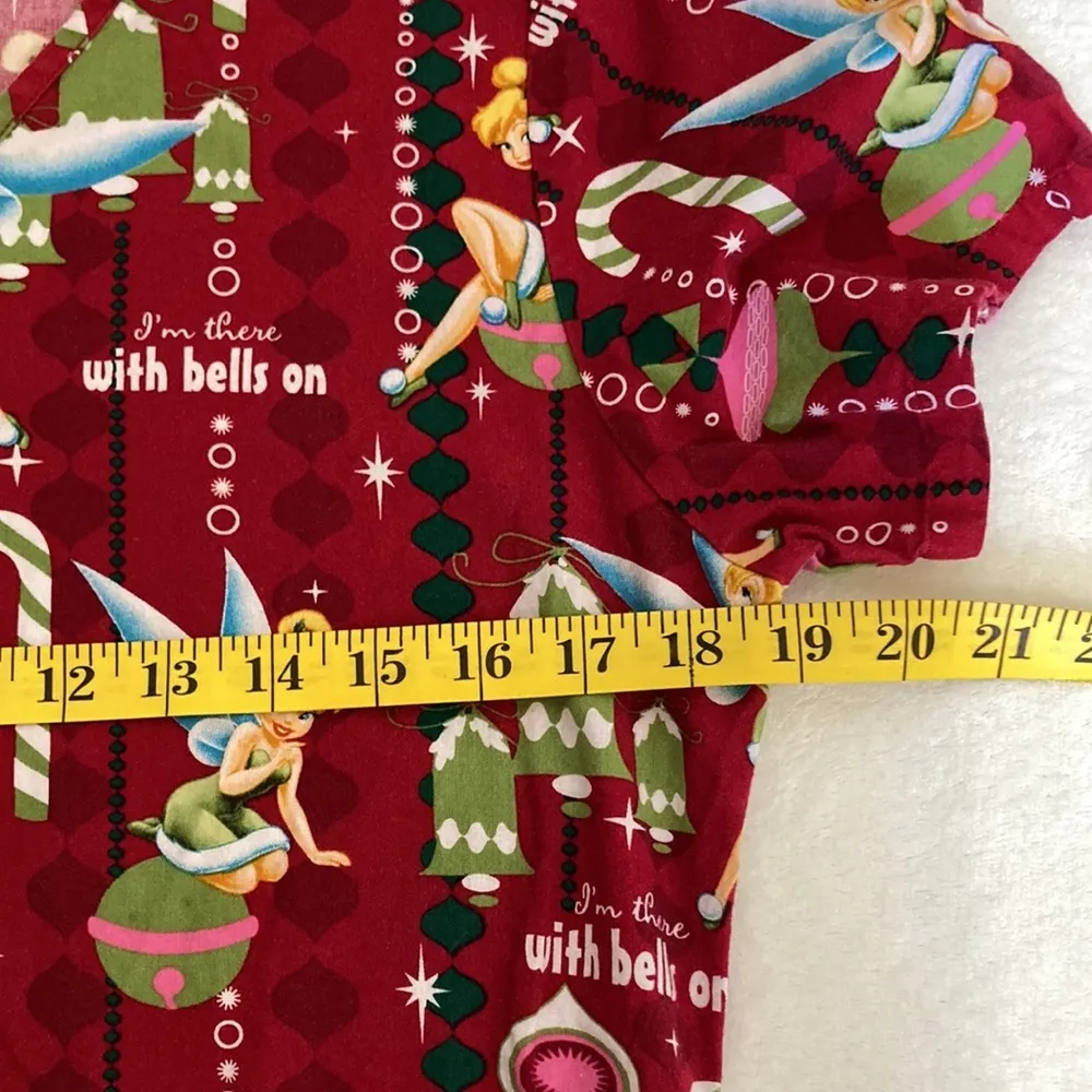 Disney Tinkerbell Women’s Scrub Top Size XS - Image 4