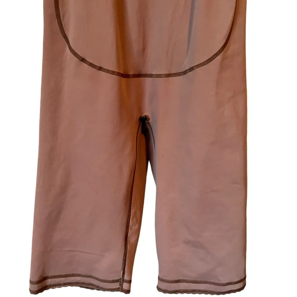 Fajate Fajas Tummy Control Shape Wear Shorts Bodysuit Brown Size L - Image 3