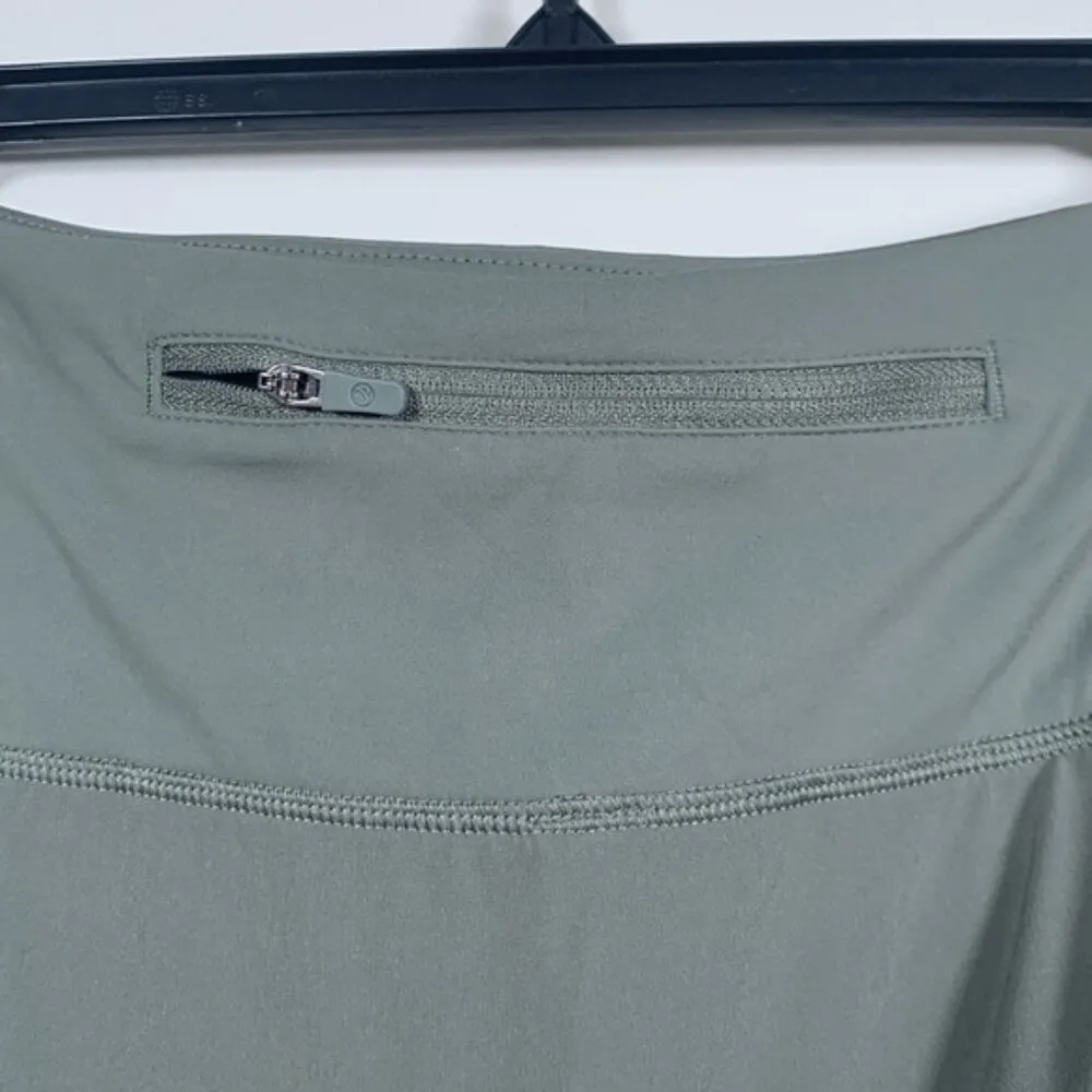 Crazy Yoga Olive Green Athletic Gym Skort Biker Shorts Size Med EUC #0362-DS - Image 3