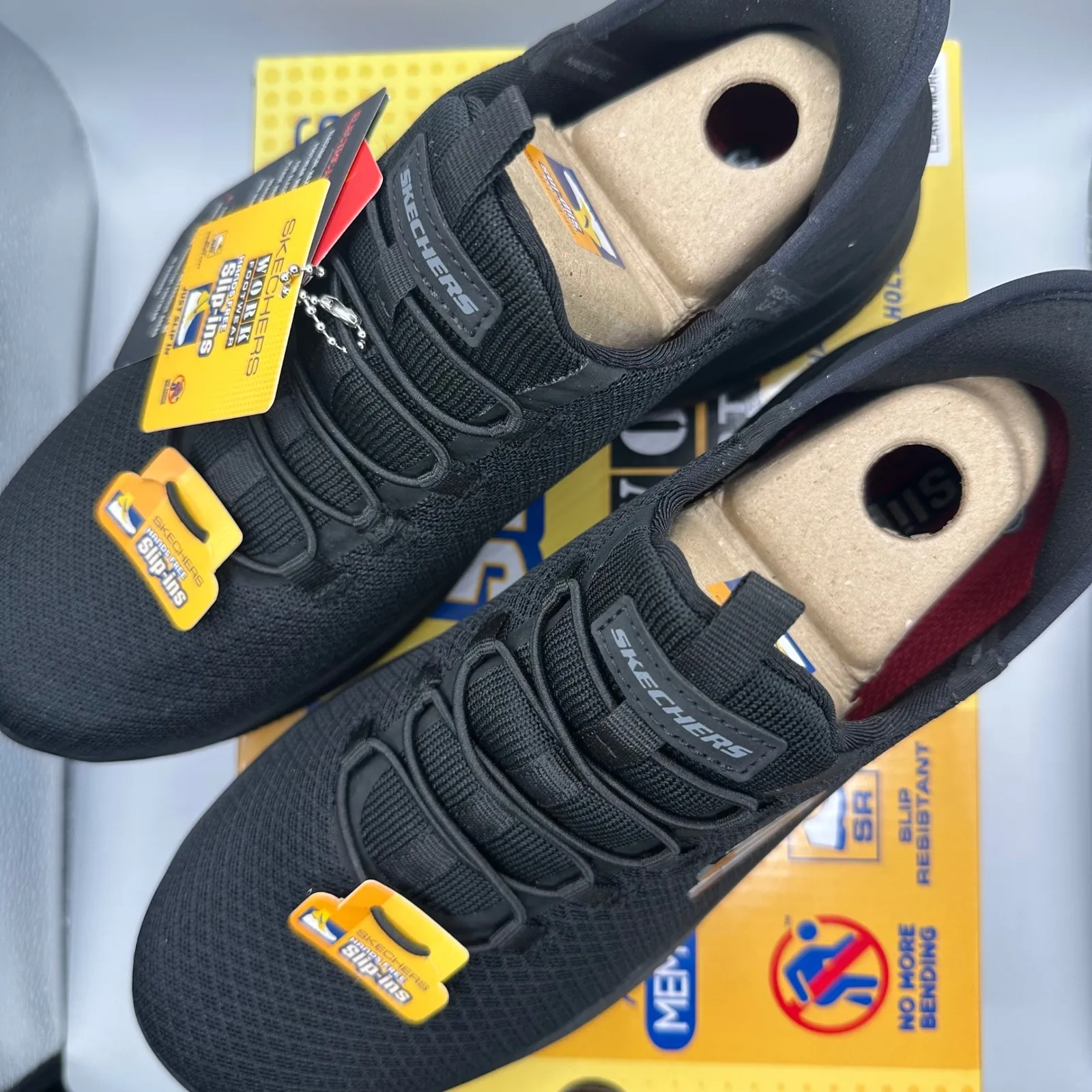 Skechers Work Footwear Hands Free Slip Ins Black Memory Foam women's Size 8.5 - Image 3