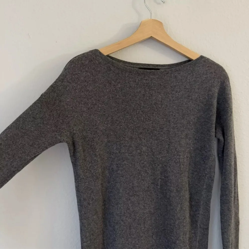 Banana Republic Lambs Wool Blend Sweater Long Sleeve Dress Size XS Gray - Image 4