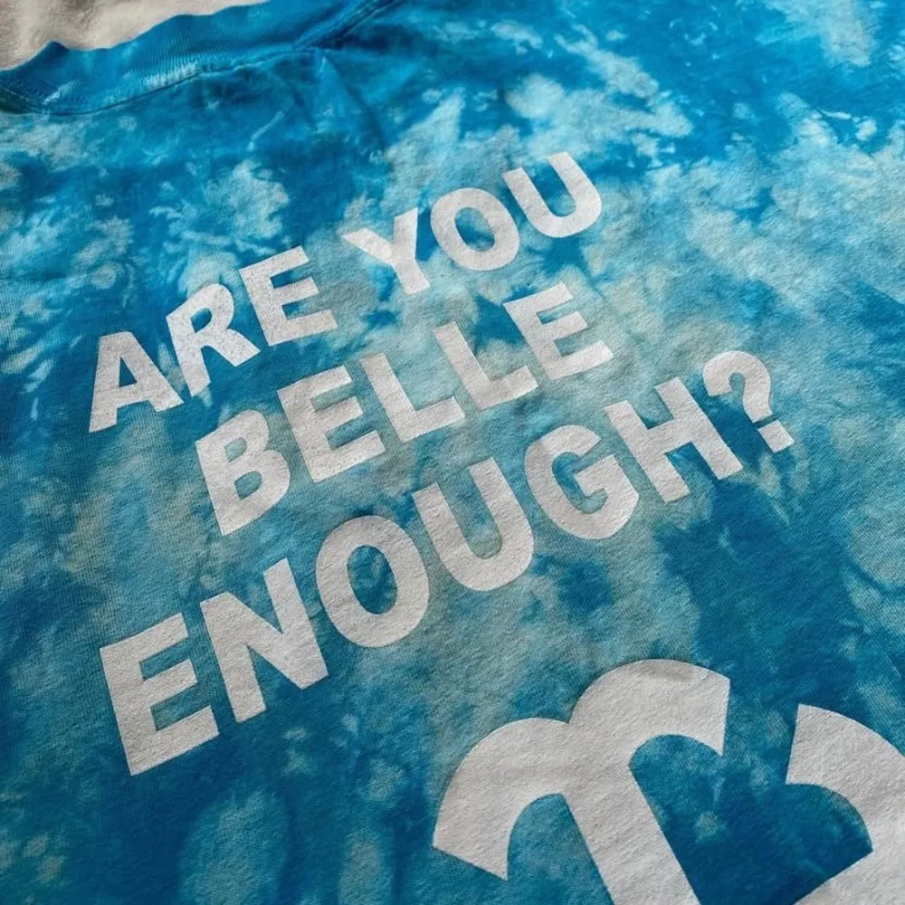 blue and white tie dye Saint Mary’s College cotton vintage shirt - Image 4