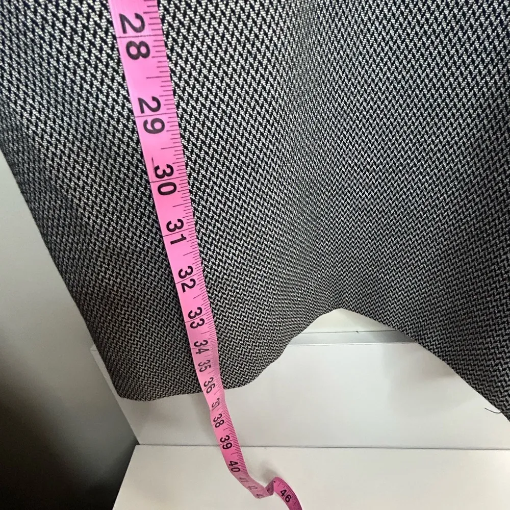 Philosophy  Black & Gray Houndstooth Ladies long Fall jacket single button Size L - Image 7