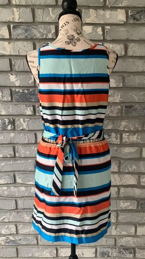 Striped Sleeveless Dress 4P - Image 2
