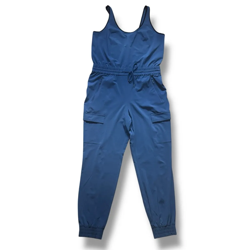 Athleta Iron Blue Unbound Workout Jumpsuit Romper Unitard – Size Medium - Image 2