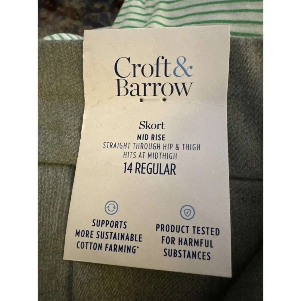Croft & Barrow Women’s Effortless Stretch Skort-NWT-Size 14 Heather Moss - Image 4