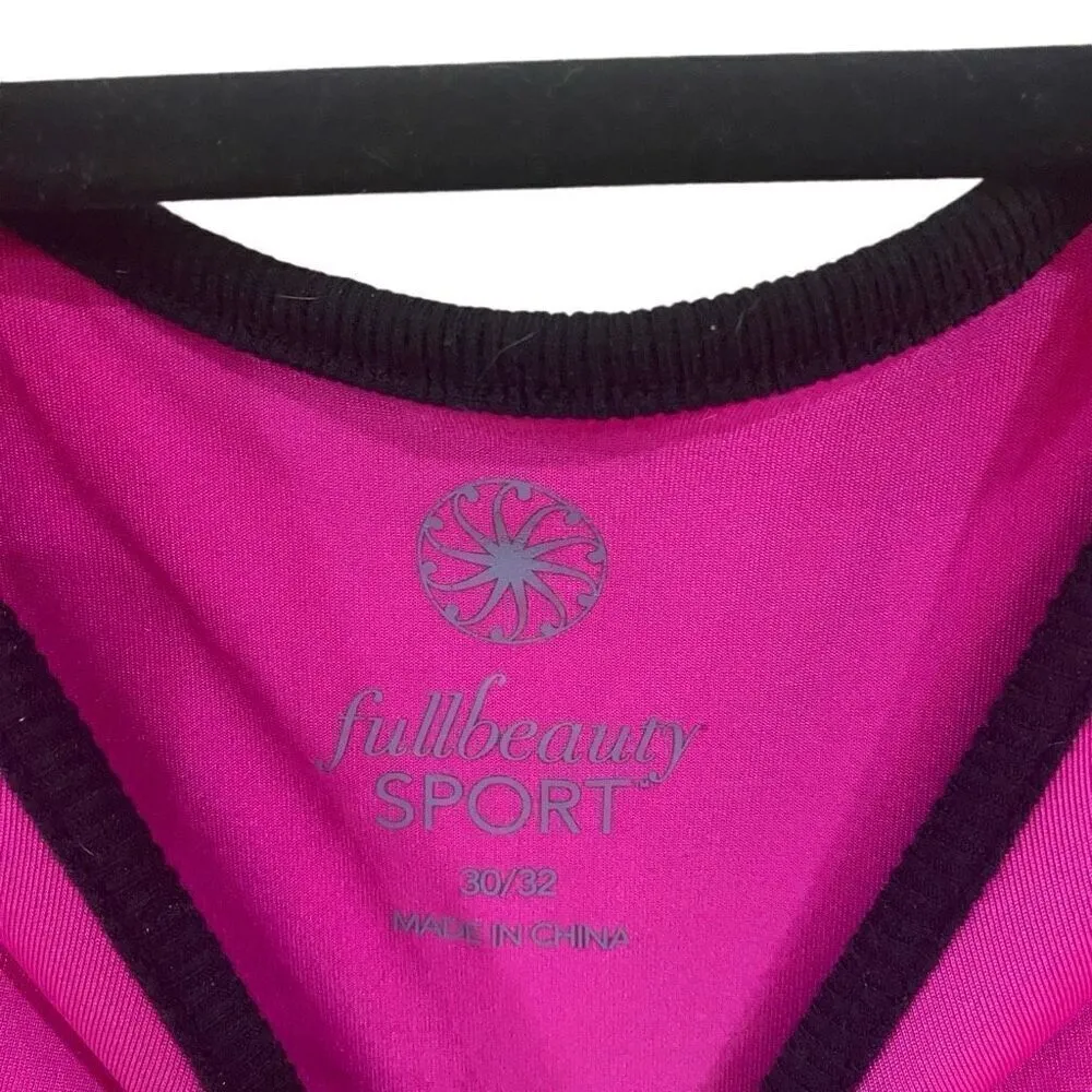 Full Beauty Sport short sleeve athletic shirt pink and black size 30 Pink - Image 4