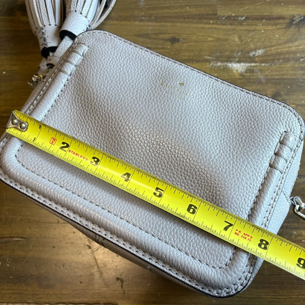 Kate Spade Orchard Street Arla Cityscape Gray Crossbody Tassel Travel Classic - Image 10