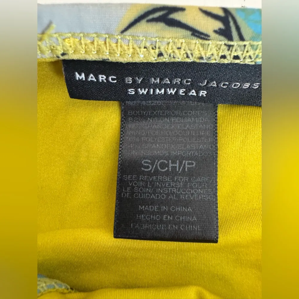 Marc Jacobs Havana Floral Bandeau Top & Bottom Swimsuit Bikini Set Small - Image 5