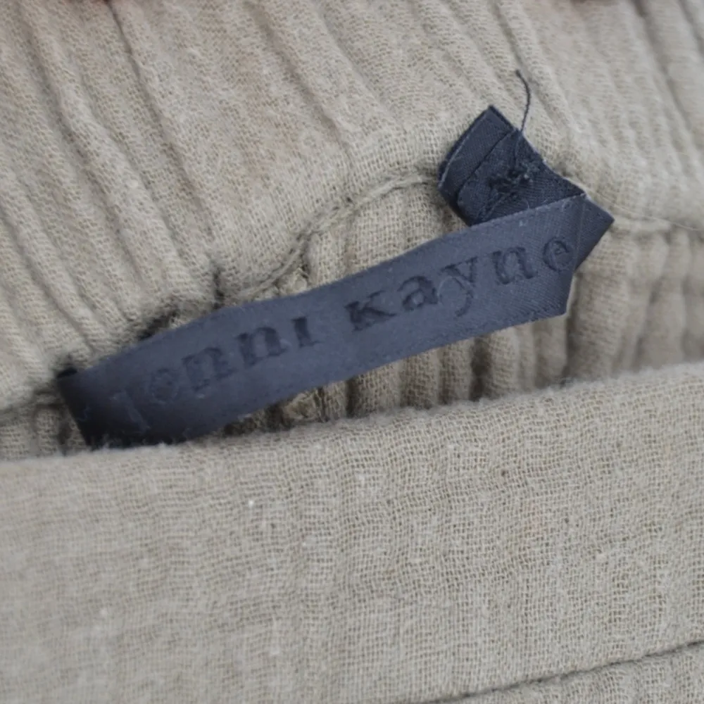 Jenni Kayne Playa Wide Leg Gauze Pants Crop Cotton Sage Green Women's S - Image 6