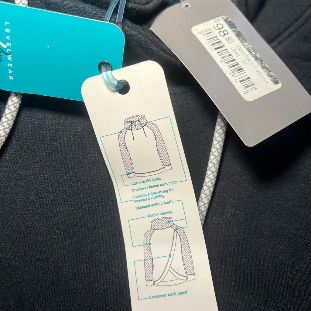 NEW LevelWear Verve Horse Soldier Bourbon Whiskey SplitBack Sweater‎ Womens M Black Size M - Image 5