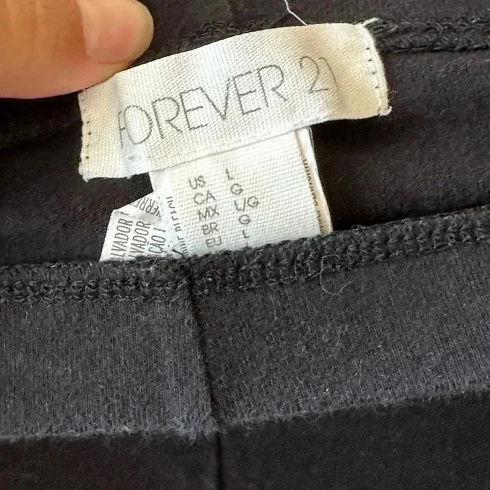 Forever 21 size large black leggings - Image 2