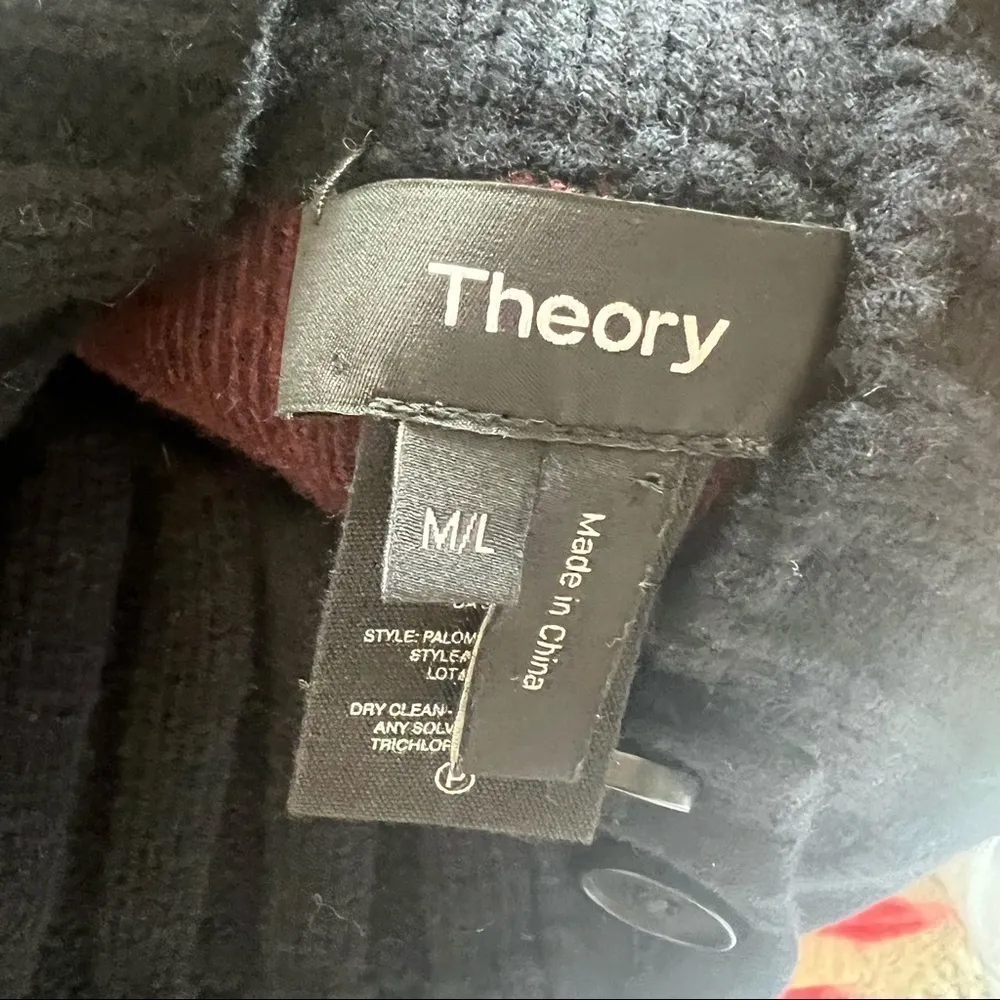 THEORY Palomina Plumose Knit Poncho Sweater - Image 9