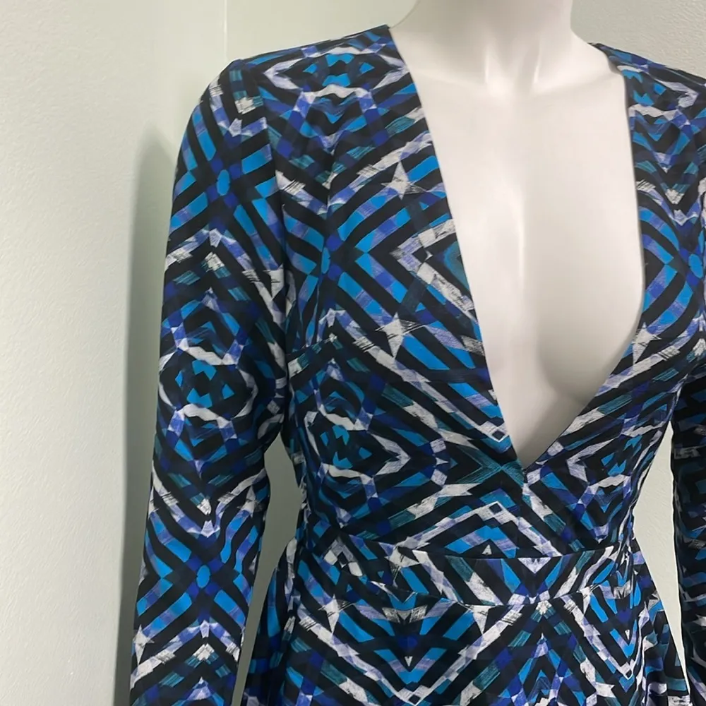 NBD x Revolve Mirage Dress Turquoise Geo size small NEW - Image 5