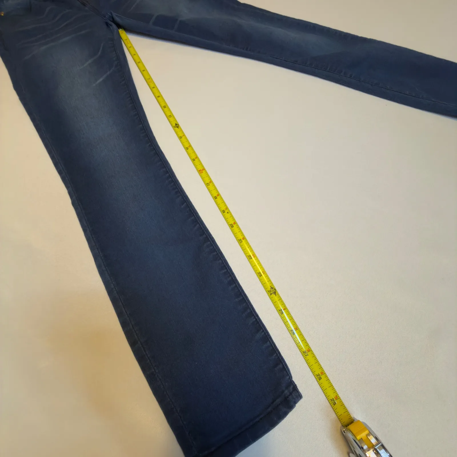 Harper Jeans Women Dark Wash Skinny Leg Stretch Denim Pants Pockets Size 26 - Image 8