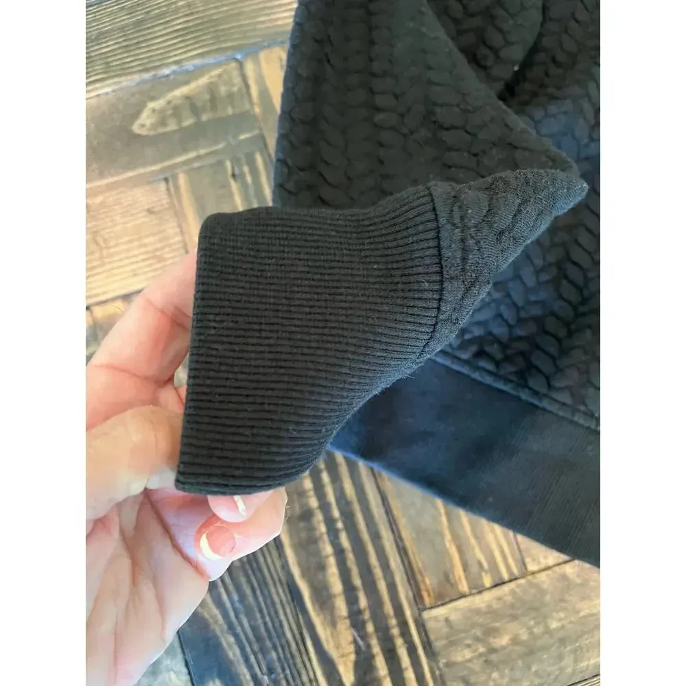 Texas Tech Women’s Small Pullover Black Cable Knit Grandma Gorp Core Grunge Soft - Image 13