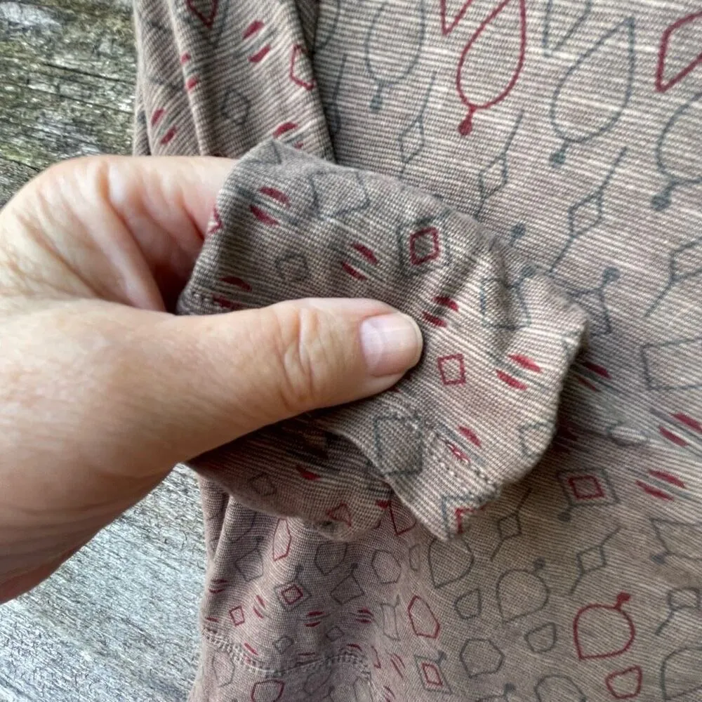 Toad&Co. Size M Rosalinda dress tribal print falcon brown organic outdoors. Size M - Image 4