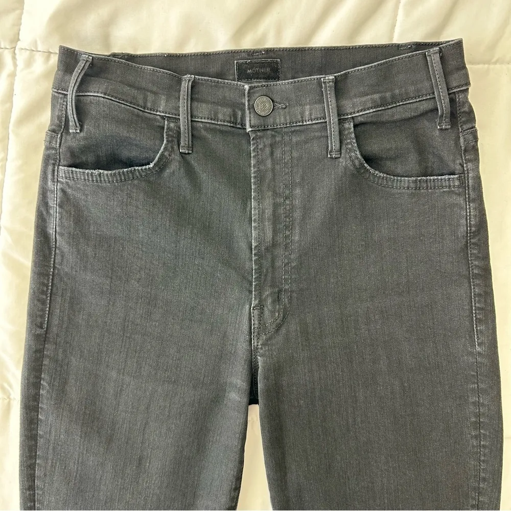 Mother The Hustler Ankle Fray jeans Not Guilty 28 Black - Image 3