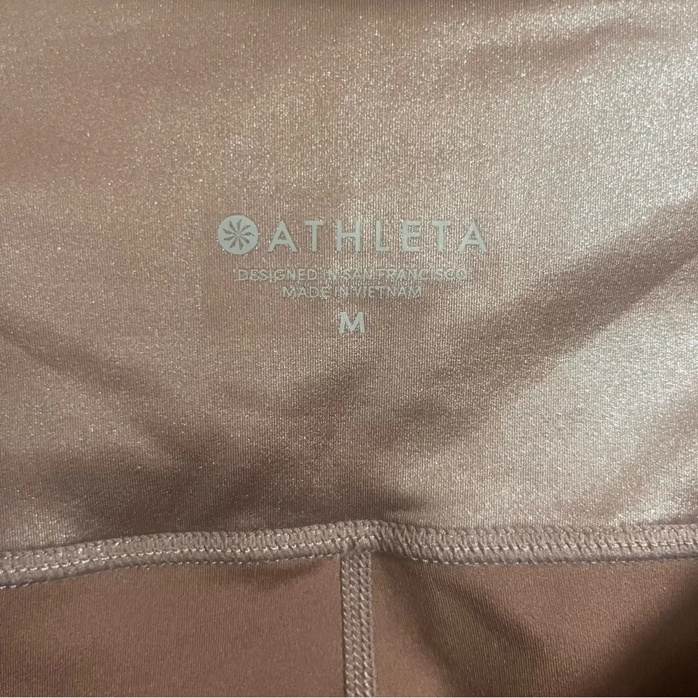 Athleta Elation Shimmer Tight In Powervita, Cinnamon - Image 8