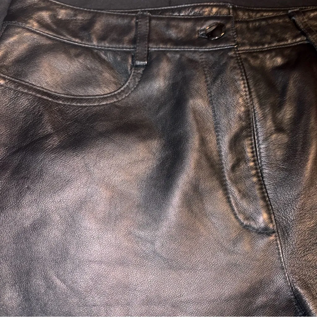 Etcetera  Black Leather Pants - Image 8