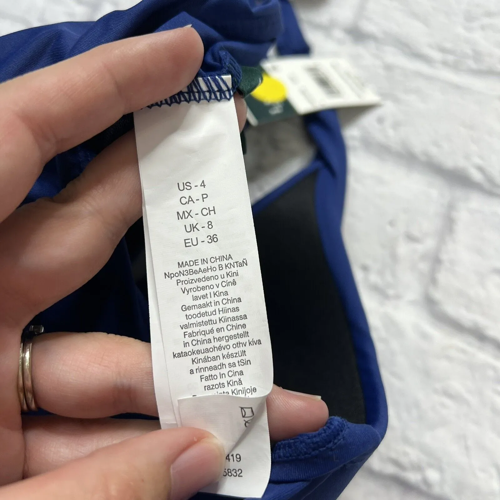 LRL RALPH LAUREN Women's Sapphire Blue Beach Club Halter Tankini Swimsuit Top 4 - Image 5