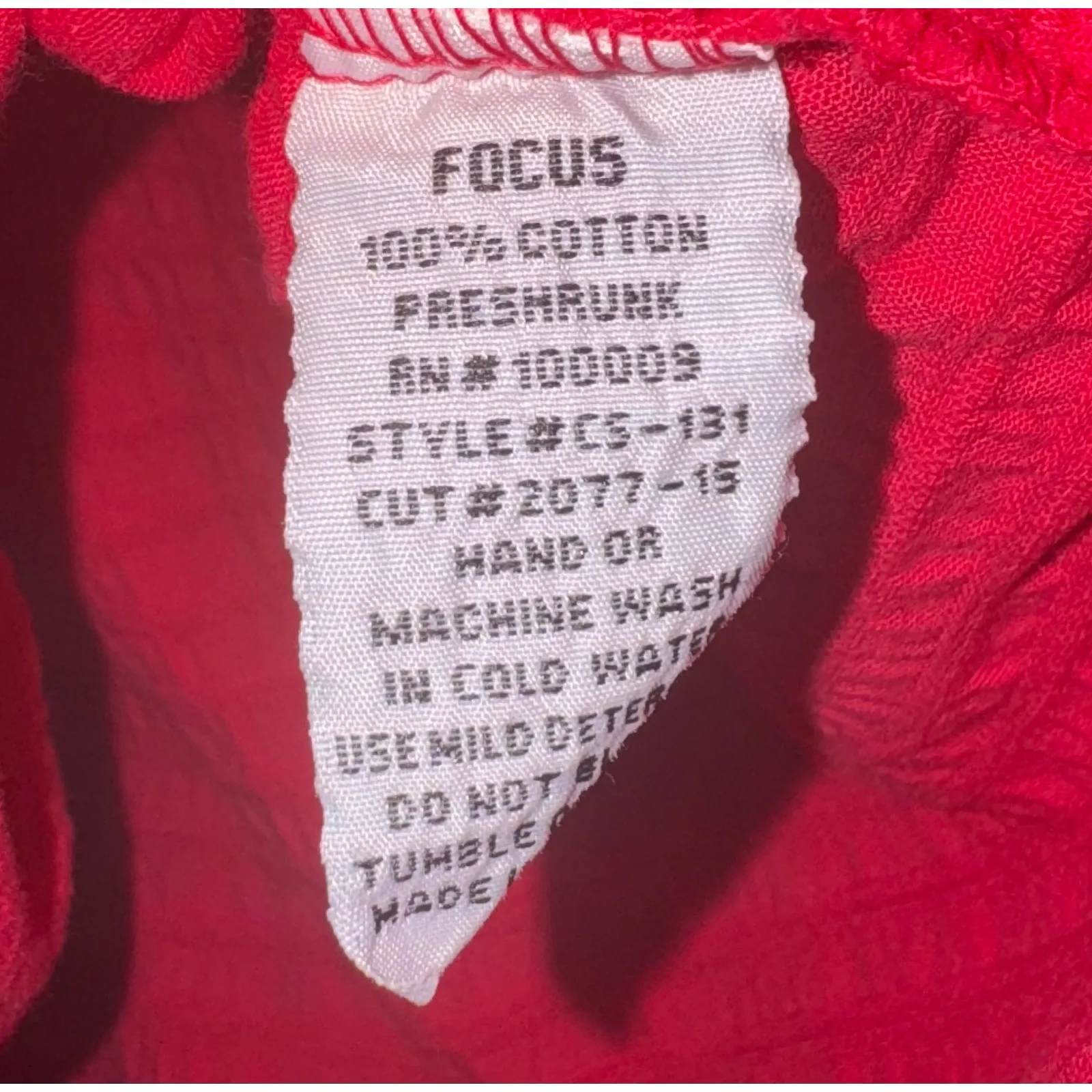 Focus Casual Life Asymmetrical Gauzy Textured Top Medium Lagenlook Art to Wear Pink - Image 6