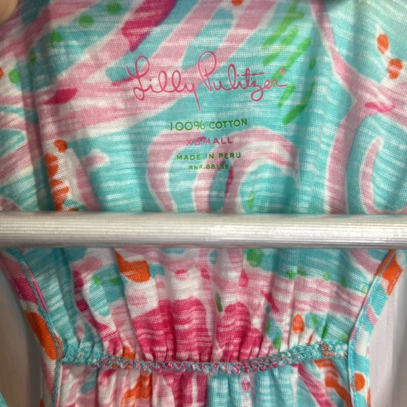 Lilly Pulitzer Sleeveless Mills Maxi Jellies Be Jammin Dress W1317 Sz XS - Image 4