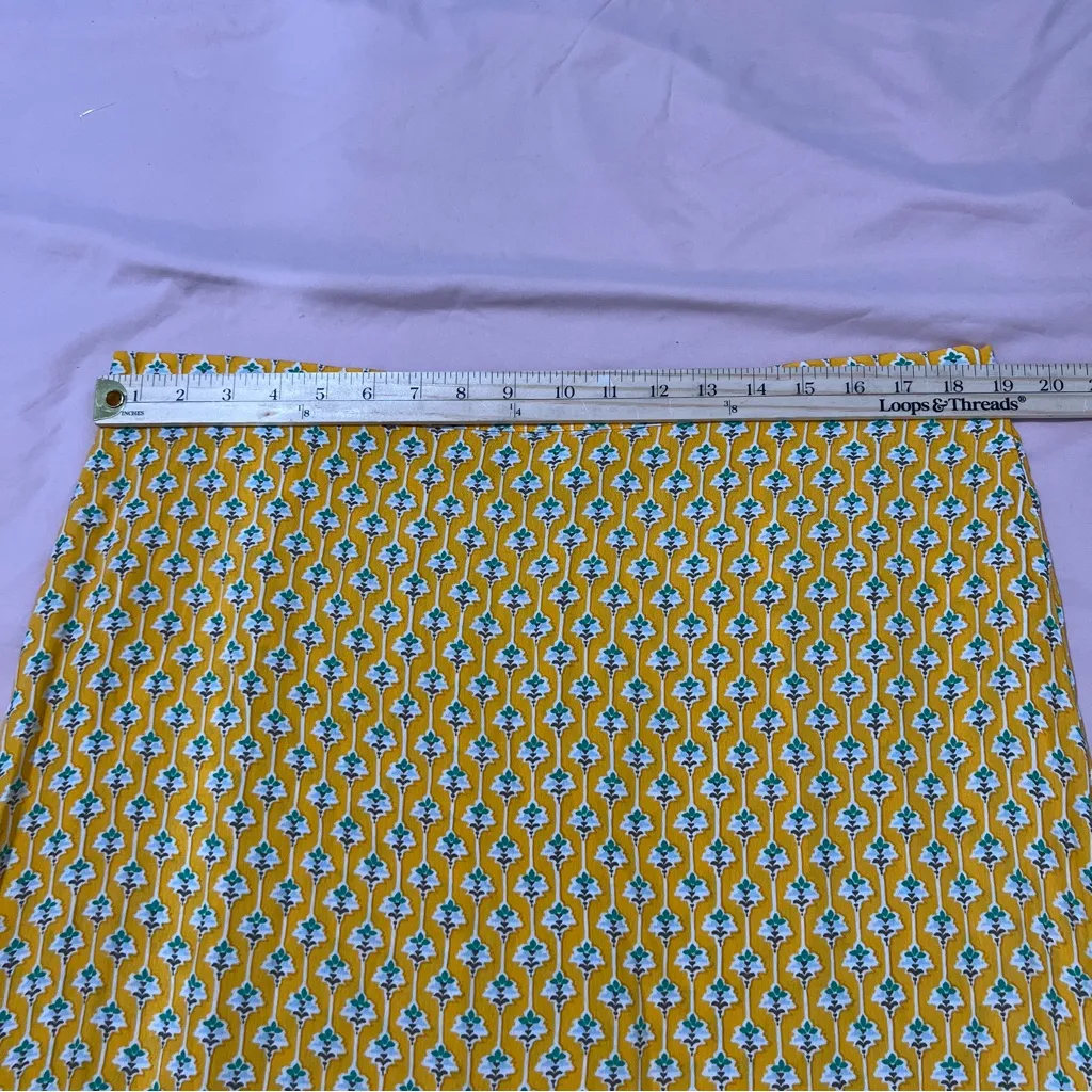 RHODE x Target Womens XXL Lightweight Floral Print Tie Crop Top & Maxi Skirt Set Yellow - Image 14