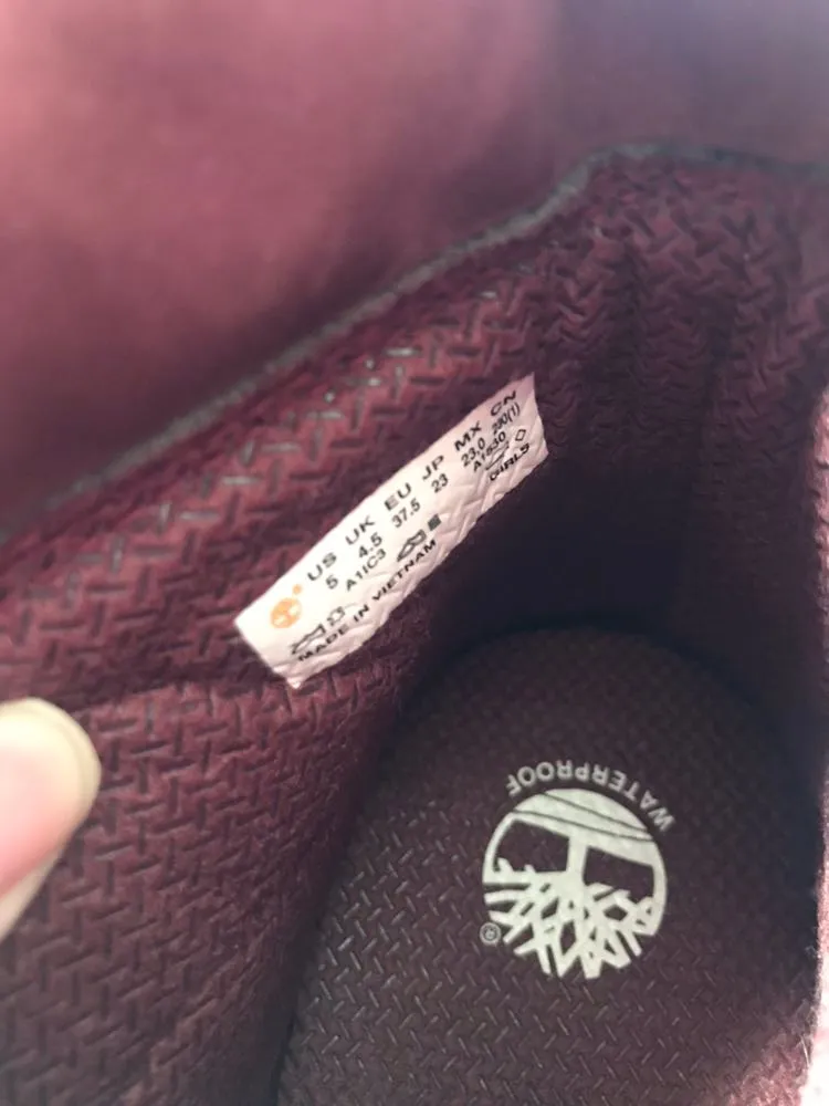 Timberland Maroon  Boots - Image 4