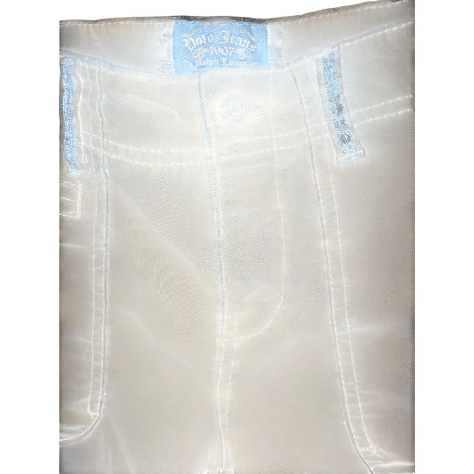 Polo Ralph Lauren 1967 Jeans Cargo Khaki Pants Women’s Sz 6 Tan Straight Leg Y2K - Image 3