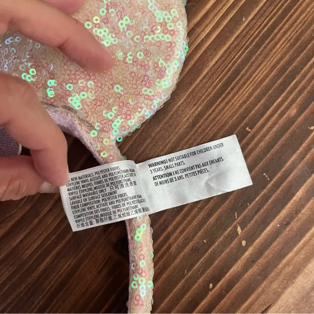 Authentic Disney Parks Minnie Mouse Glitter Princess Ears - Image 3