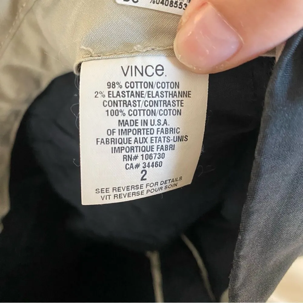 Vince Womens size Bermuda shorts black coin pocket above knee pocket $175 - Image 6