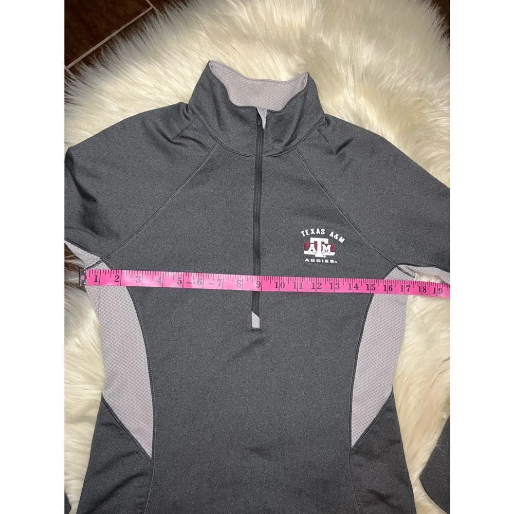 Under Armour semi fitted cold gear Texas A&M grey 3/4 zip pullover sz Medium - Image 4