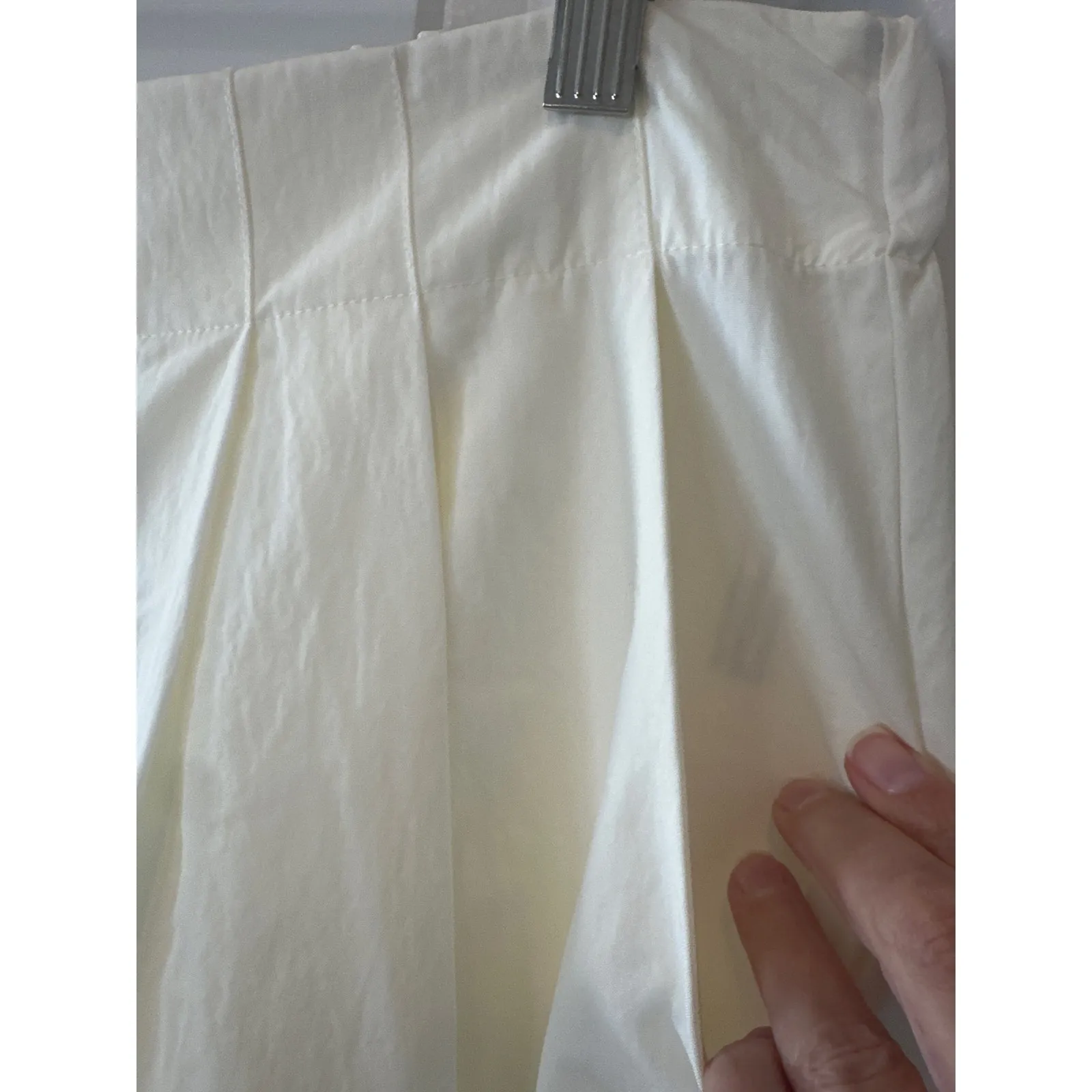 Anthropologie Daily Practice White Pleated Wide-Leg Pants NWT XL - Image 7