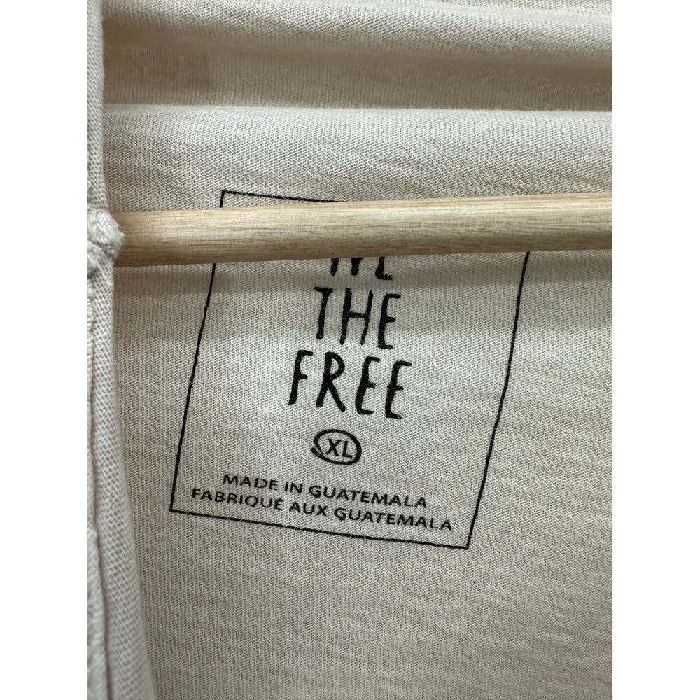 We The Free Supernova Top Tan Cream Cowl Bell Sleeves Oversized Women XL NWT - Image 7