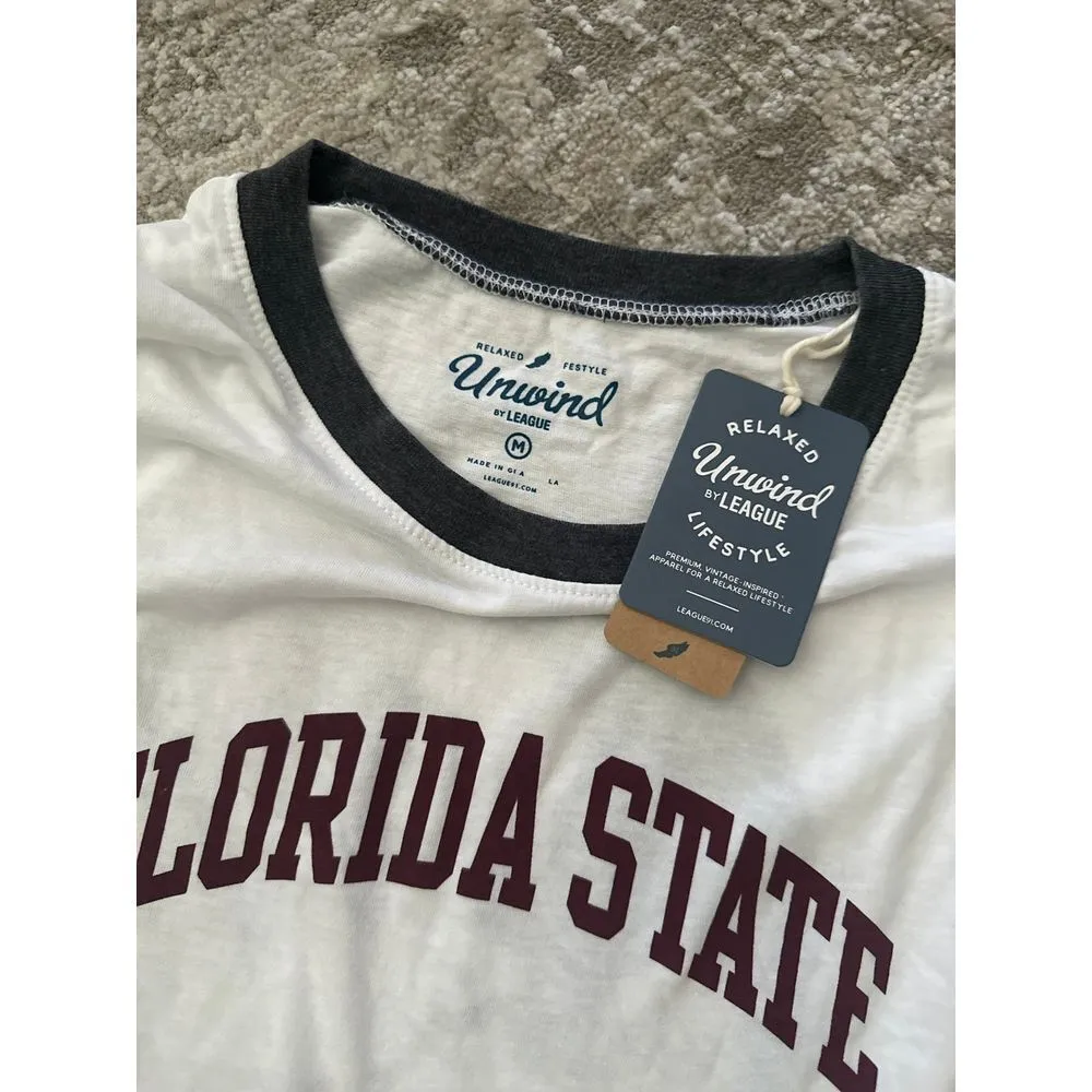 Florida State Seminoles‎ League Collegiate Wear Women's Burnout Ringer T - Image 3