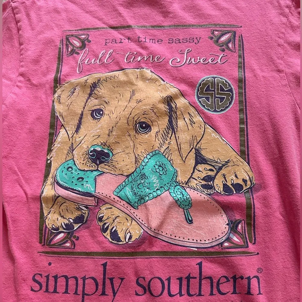 Simply Southern Collection Pink T-Shirt - Image 3