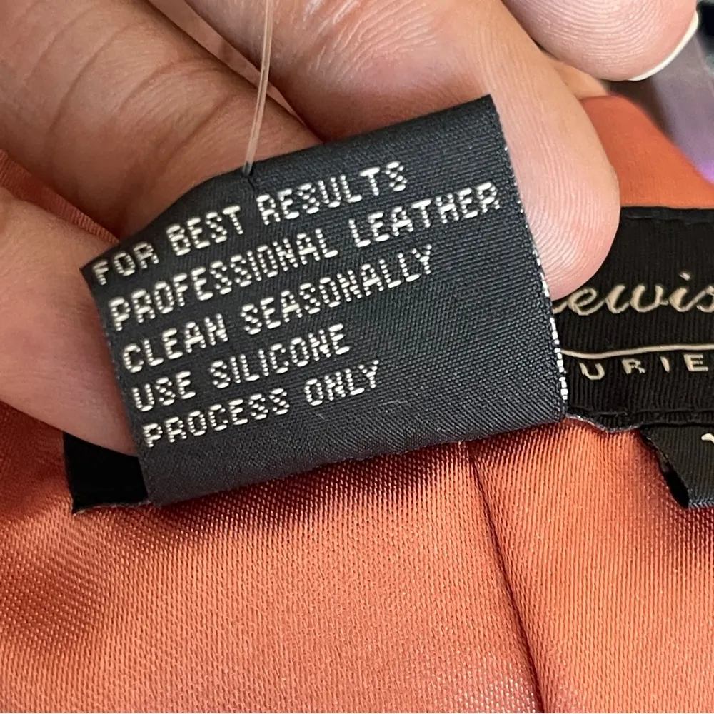 JERRY LEWIS | Pink Genuine Suede Leather Midi Skirt Sz 14 - Image 7