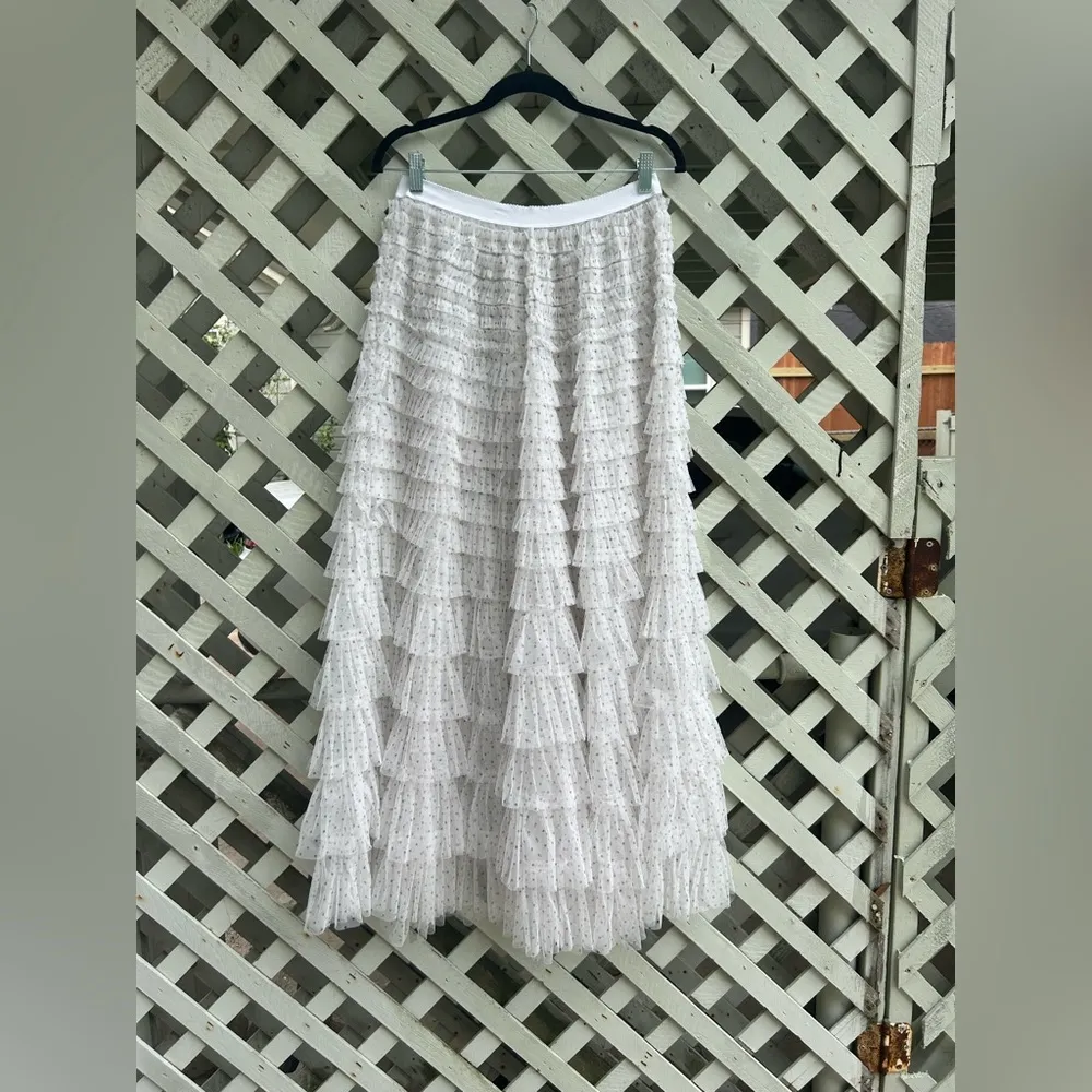 Free people Return Of The Ruffle Maxi Slip Skirt - Image 7