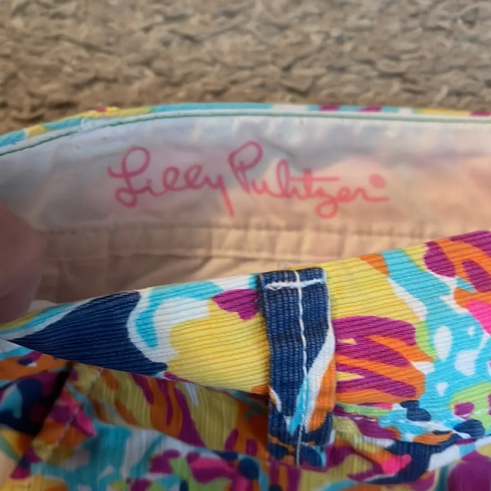 Lilly pulitzer floral, print, short, stunning sz 00 - Image 2