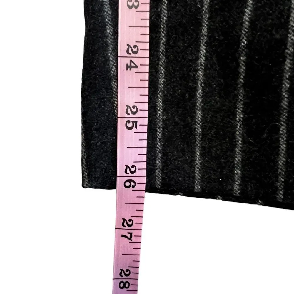 Aritzia Wilfred Pinstripe Wool Cashmere Blend Straight Leg Pants Gray 6 - Image 6