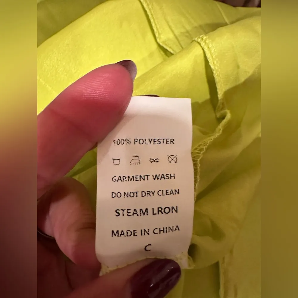 NWT LOVE & LEMONATE Green Halter Sleeveless Maxi Sundress Size L - Image 5