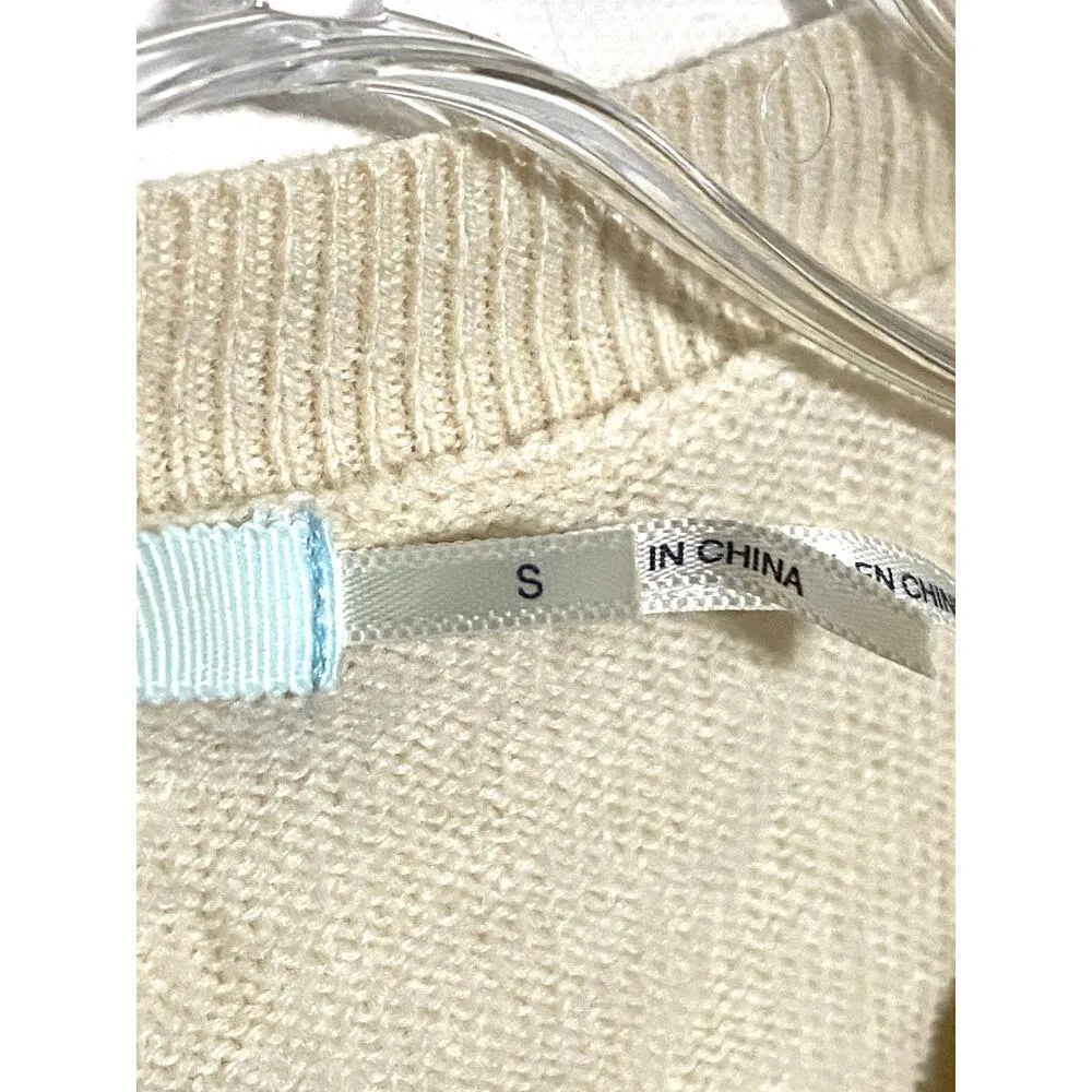 Kimchi Blue Urban Outfitters Open Front Cardigan Sweater Womens S Cotton Blend - Image 4