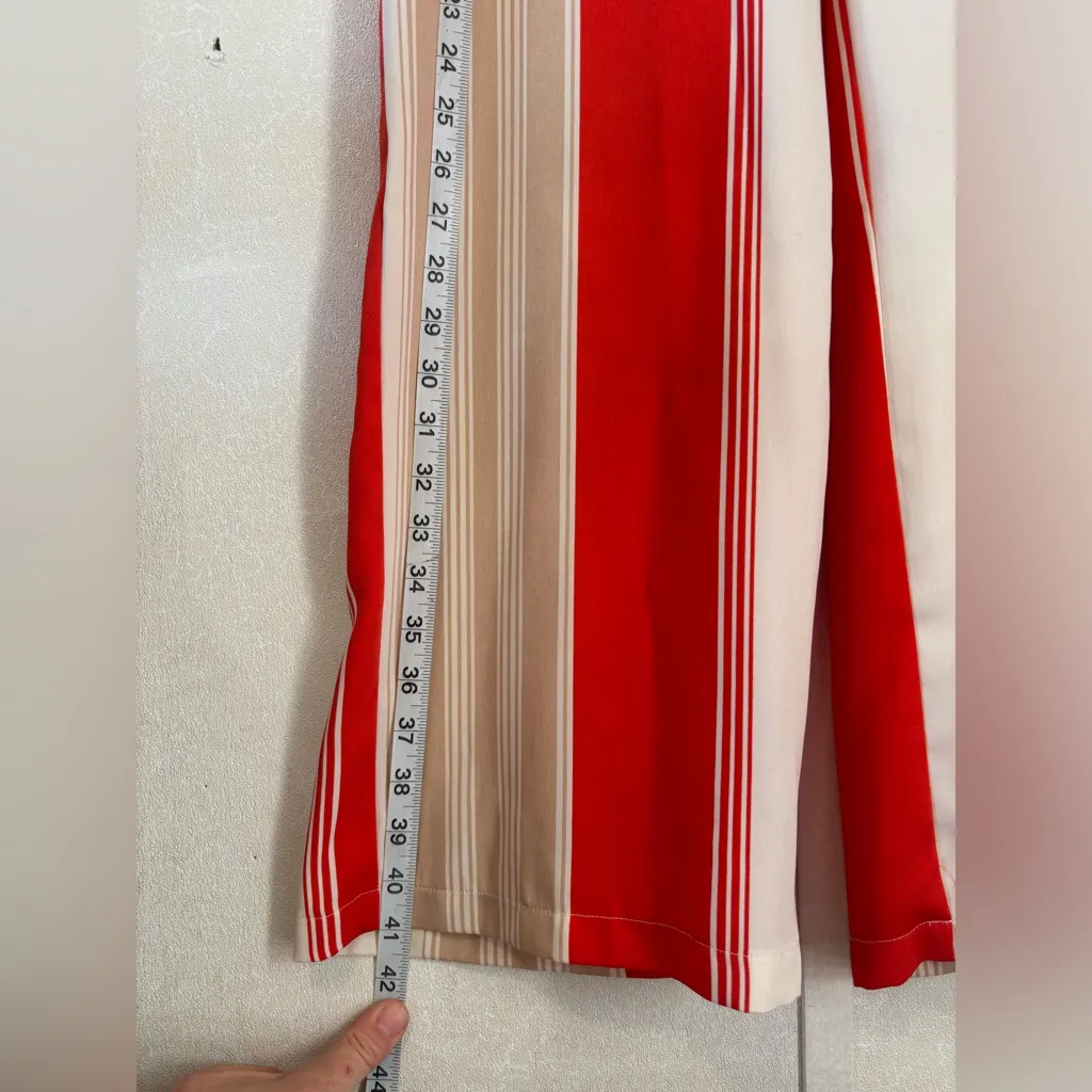 Forever21 70s Colorblock wide leg Trousers XS - Image 4