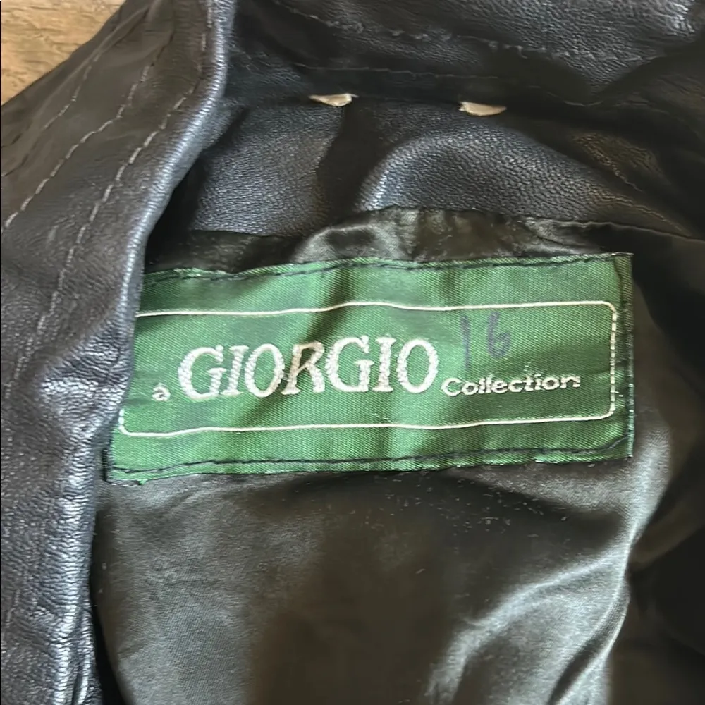 Black Bomber Varsity Jacket with Vintage Appeal - Image 2