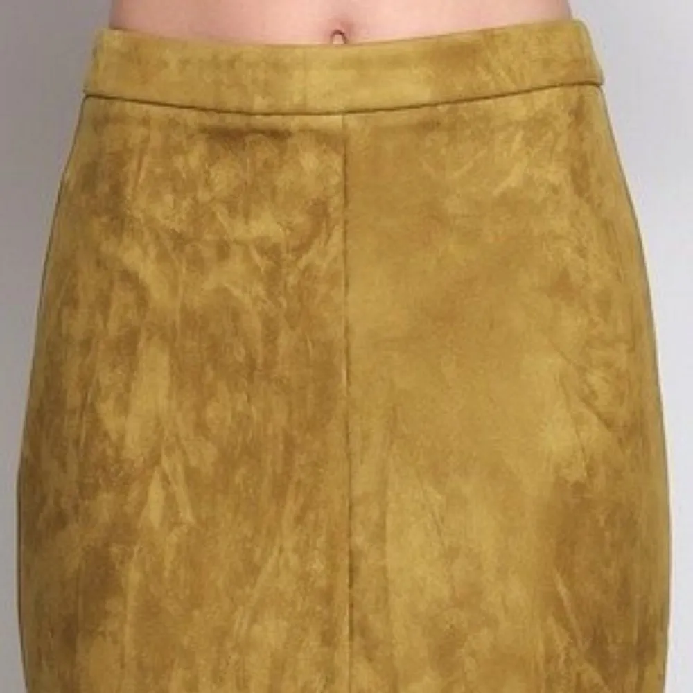 suede mini skirt - Image 3