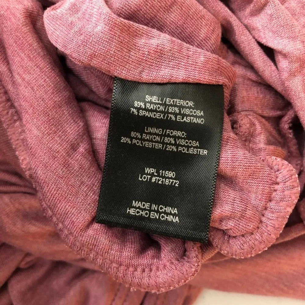 32 Degrees Cool Dress Drop Waist Pockets Short Sleeve Knit Stretch Purple M - Image 5