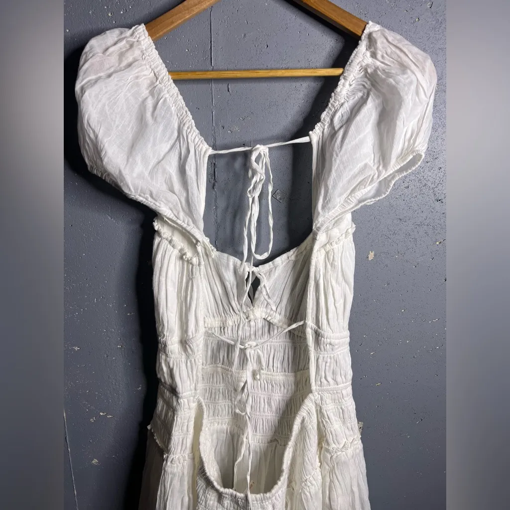 Free People Feeling Bonita Midi Dress in White.  Size XL
NWOT - Image 7
