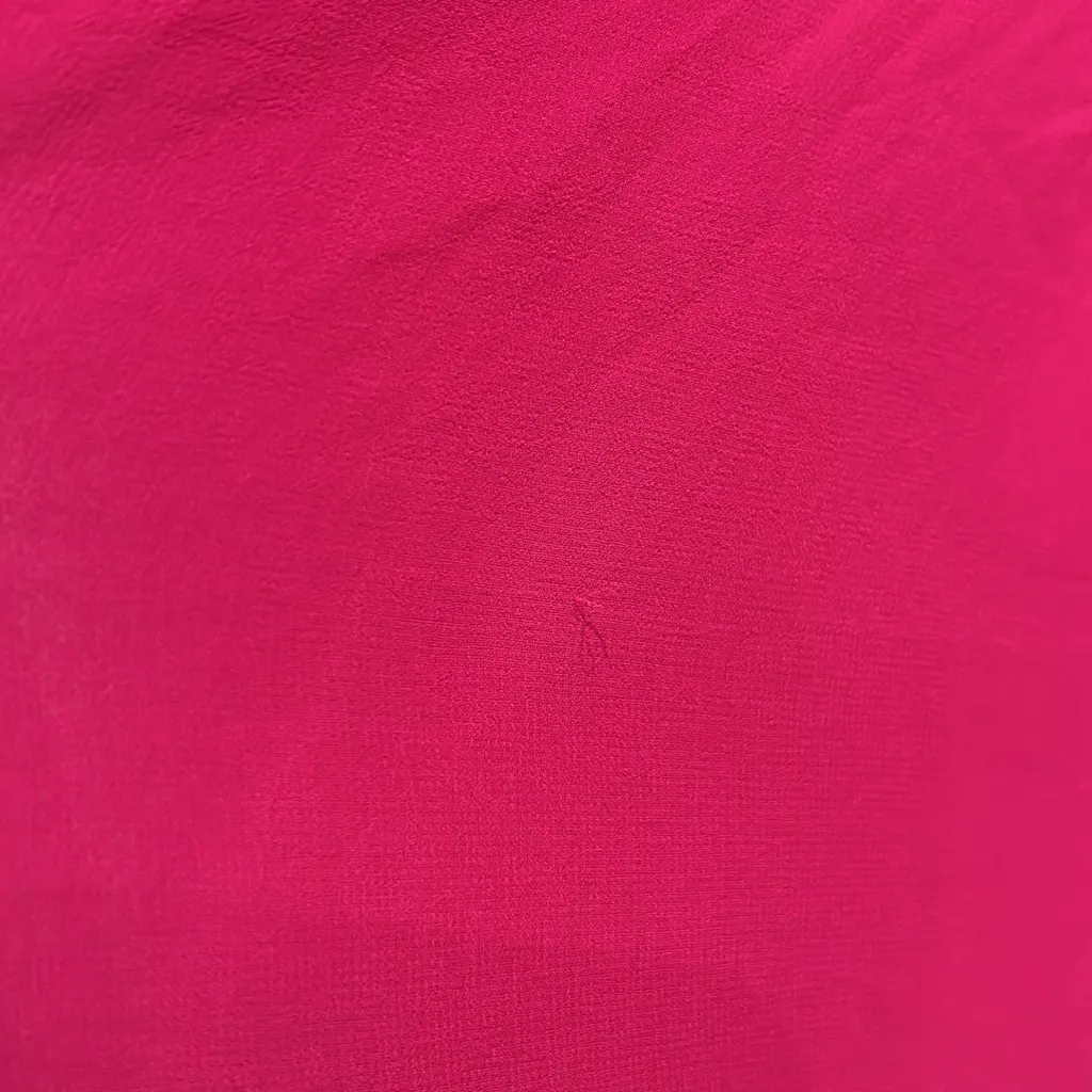 PATBO women size 0 flutter sleeve hot pink maxi long dress ruffles v neckline - Image 13